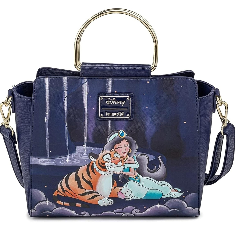 Disney Jasmine and Rajah Satchel - Blue and Gold